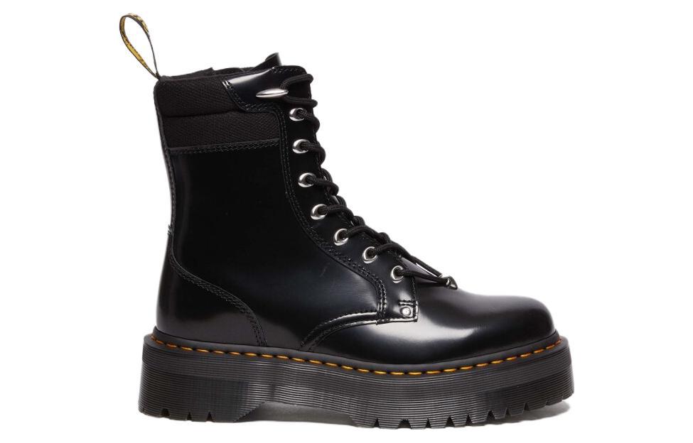 Мужские ботинки Dr.Martens Jadon II из лакированной кожи на толстой подошве, черный — фото 2