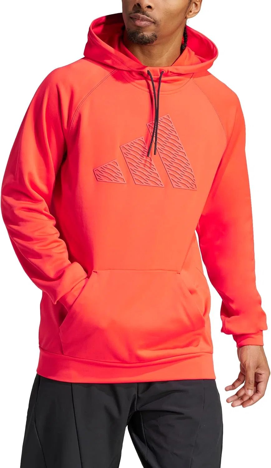 Толстовка Adidas Game And Go Big Logo, ярко-красный — фото 2