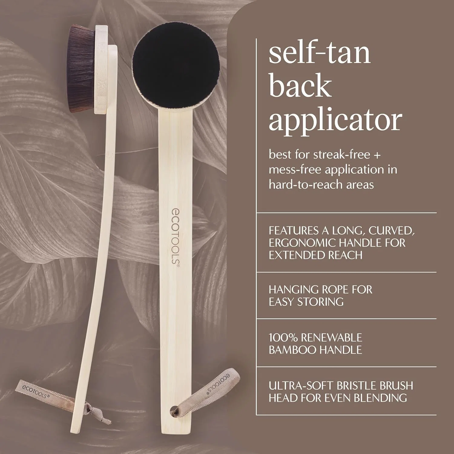 Аппликатор для автозагара EcoTools Good Tan с длинной ручкой, 1 шт Eco Tools — фото 2