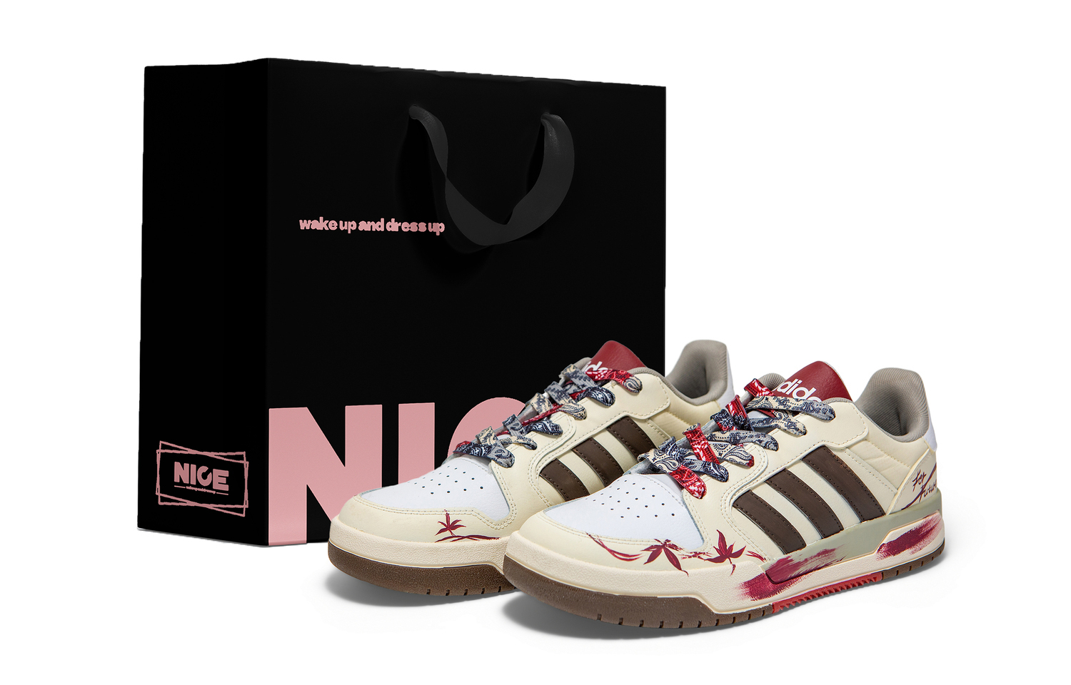 

Adidas Neo Износостойкие низкие скейтбордные кроссовки Entrap, унисекс, бежево-красные