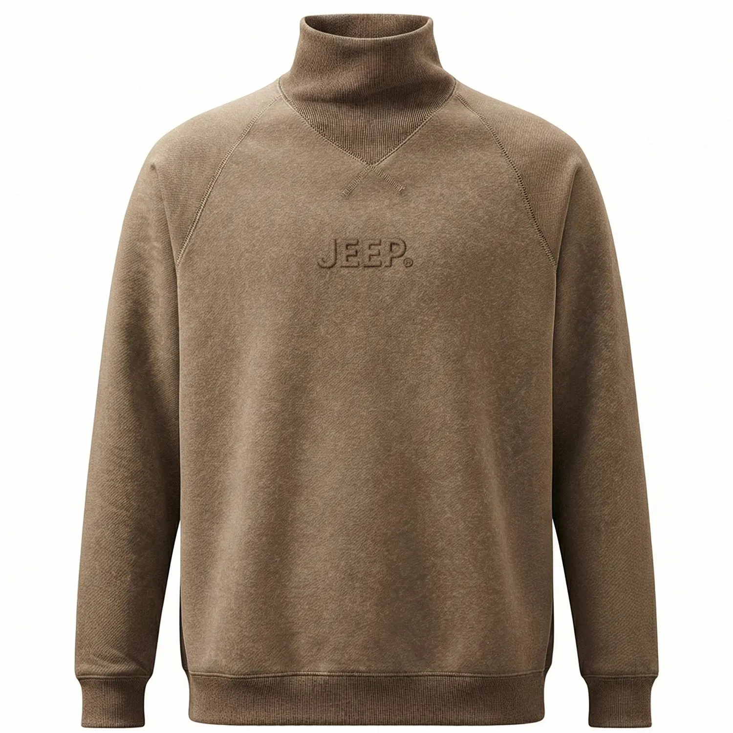 

Свитшот унисекс водолазка Moderate Heavyweight Jeep, хаки