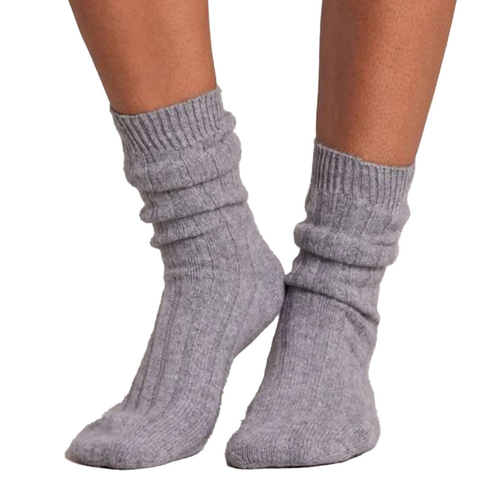 

Кашемировые ребристые носки Alashan (женские), Flagstone