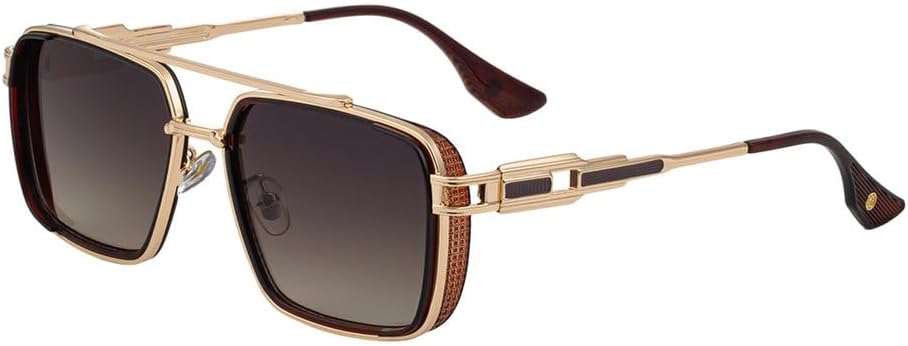 

Стильные мужские квадратные поляризованные солнцезащитные очки 2025 года для активного отдыха, путешествий, уличного стиля, вождения, рыбалки, с защитой от УФ-излучения PRSTNN, C3