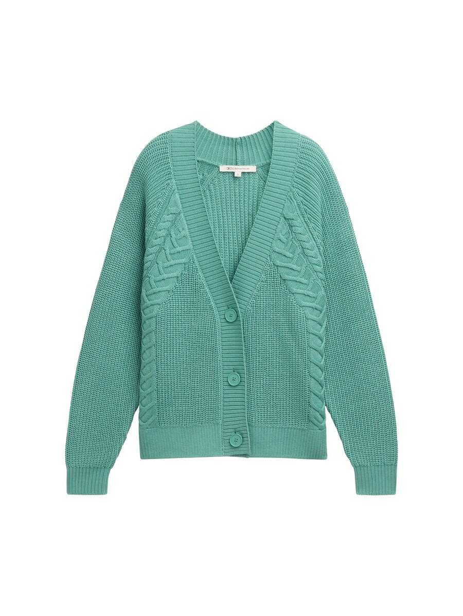 

Вязаный кардиган TOM TAILOR DENIM, цвет Jade