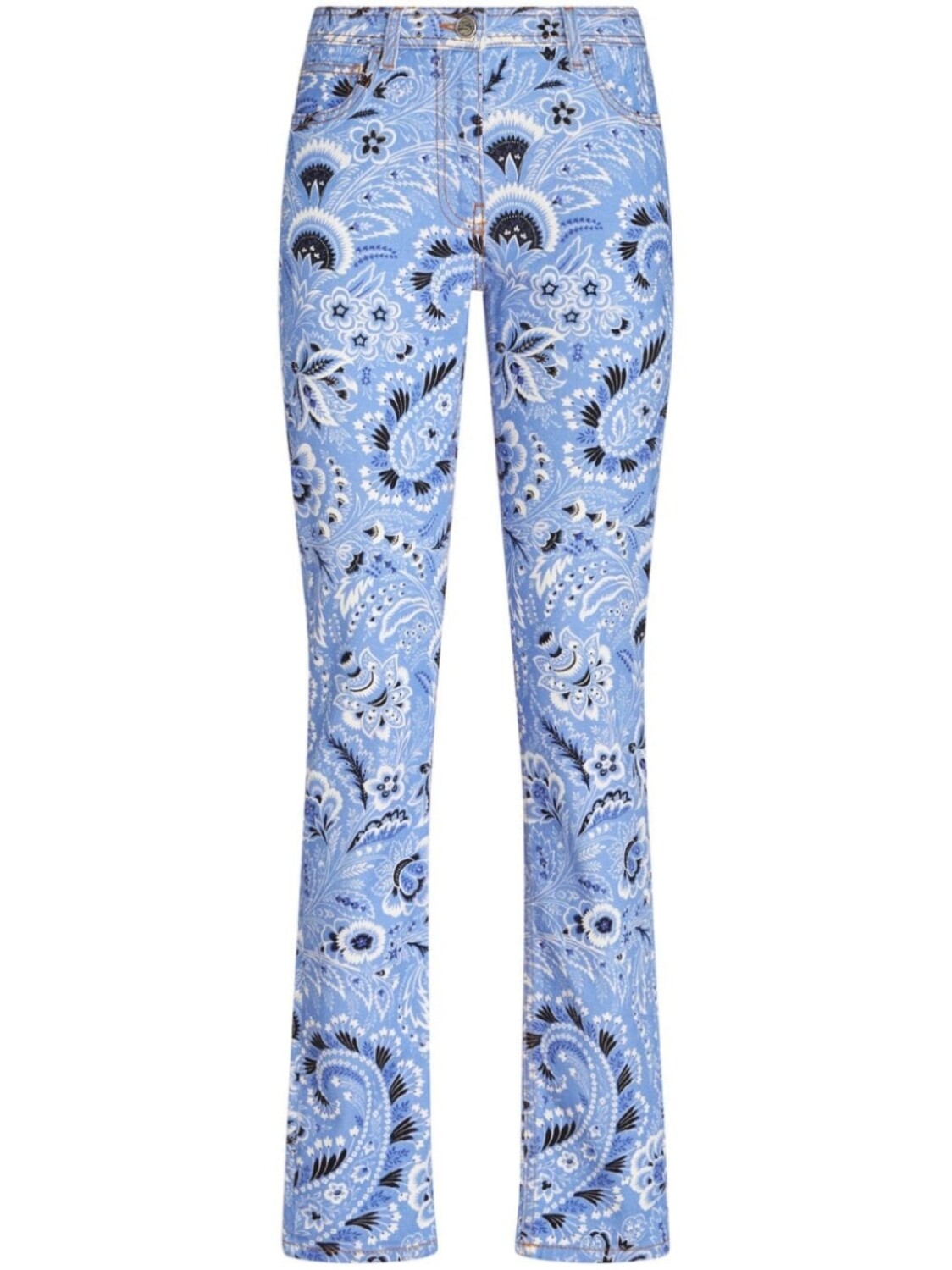 

ETRO джинсы скинни с принтом, синий