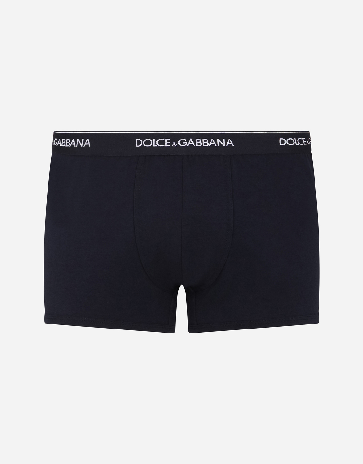 Двухупаковка боксеров из эластичного хлопка стандартного кроя Dolce & Gabbana, синий — фото 2