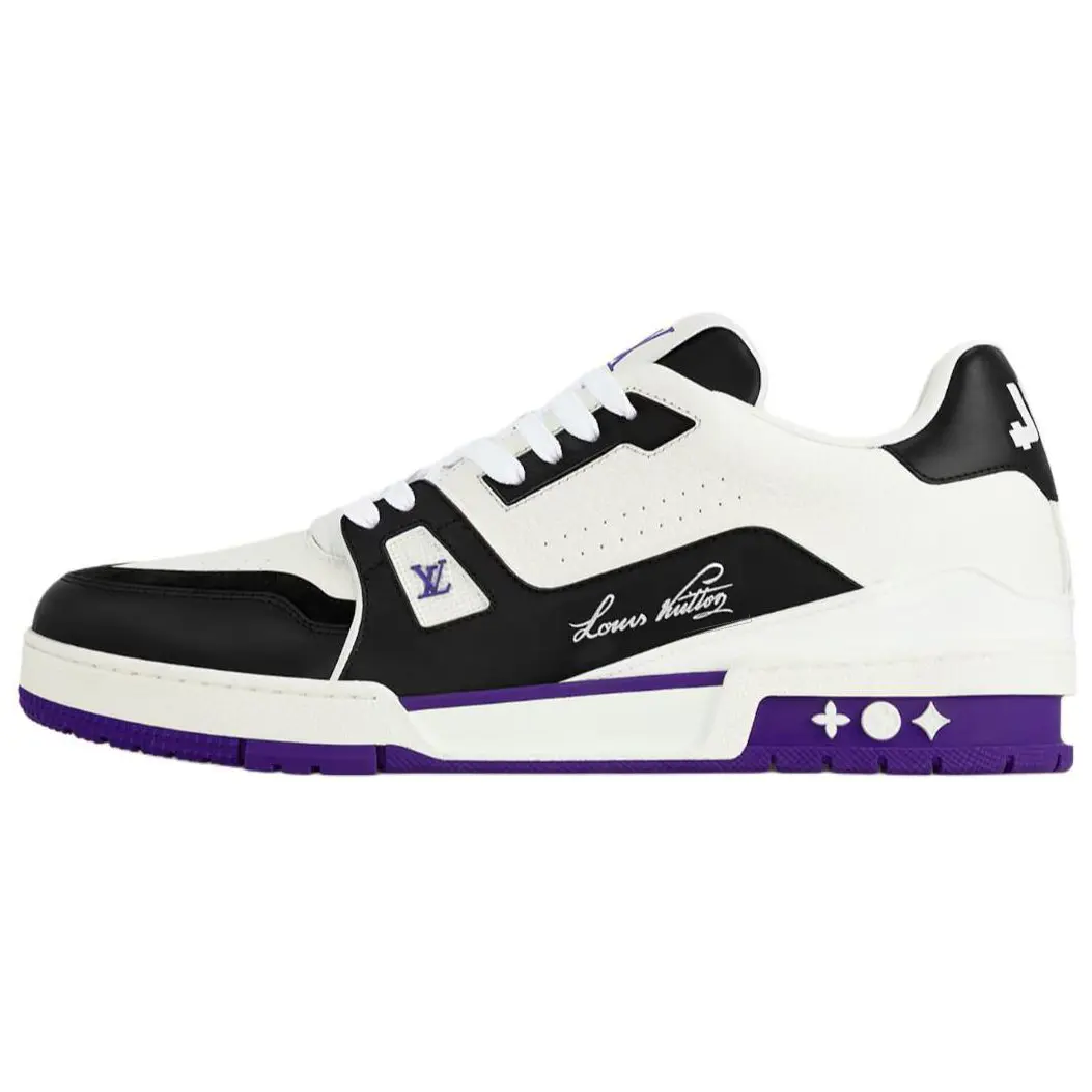 

LOUIS VUITTON Кроссовки для скейтбординга Trainer Low-Top, мужские, фиолетовые