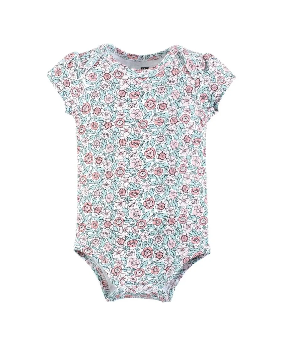 Комплект из 3 мягких хлопковых боди на каждый день Hudson Baby, Love Floral — фото 2