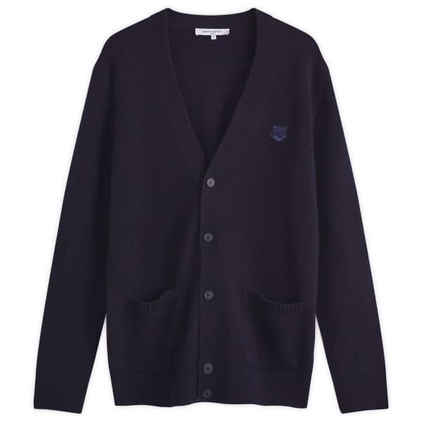 

Кардиган Maison kitsune с нашивкой в виде головы лисы Maison Kitsuné, синий