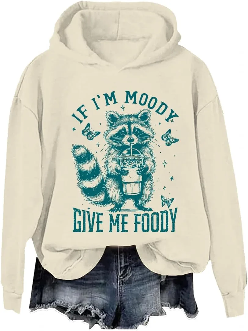 

Худи If I'm Moody Give Me Foody
