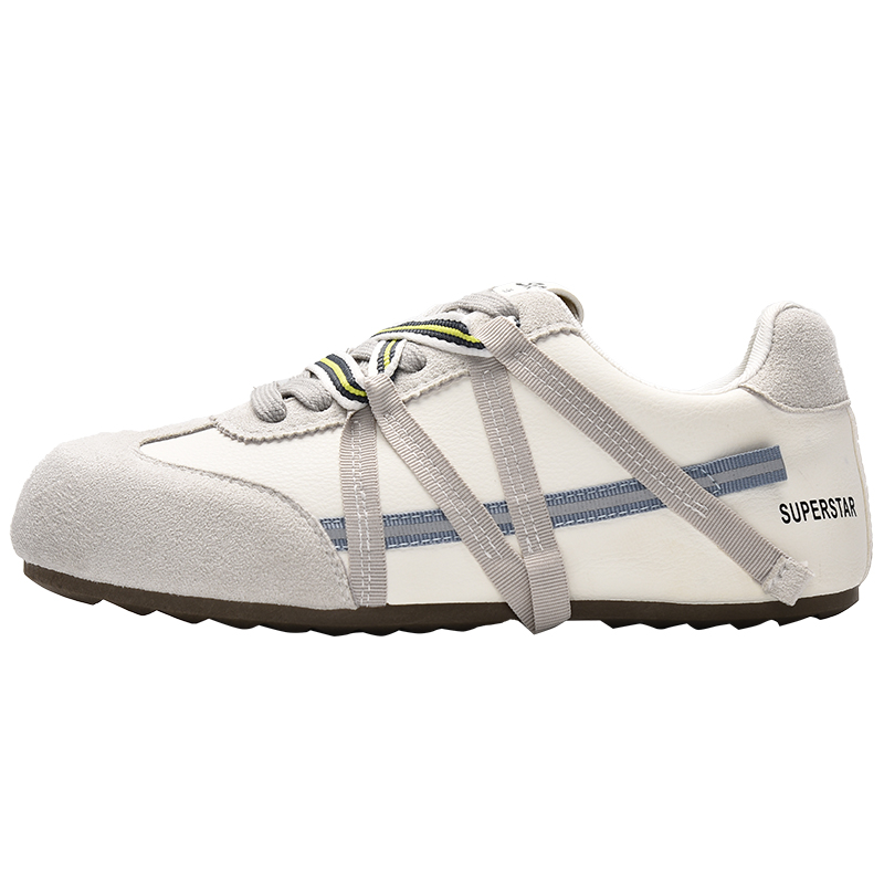 

Кроссовки Shock Absorbers Abrasion Resistant Slip Resistant Low top Kids Lifestyle Shoes Teenagers Peter pan, белый