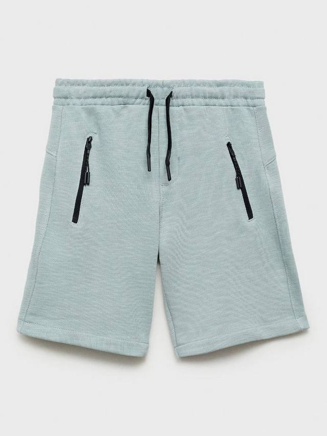 

Детские бермуды с контрастными карманами Mango, Pastel Grey