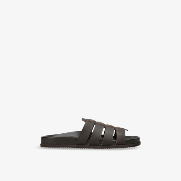 

Кожаные гладиаторские сандалии на плоской подошве Laodamas Ancient Greek Sandals, коричневый