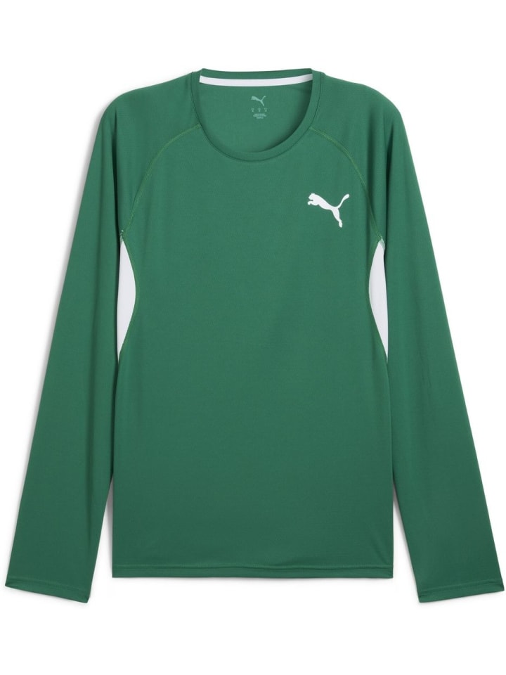 

Футболка Cross The Line Longsleeve Tee 3.0 зеленого цвета Puma, Зеленый, Футболка Cross The Line Longsleeve Tee 3.0 зеленого цвета Puma