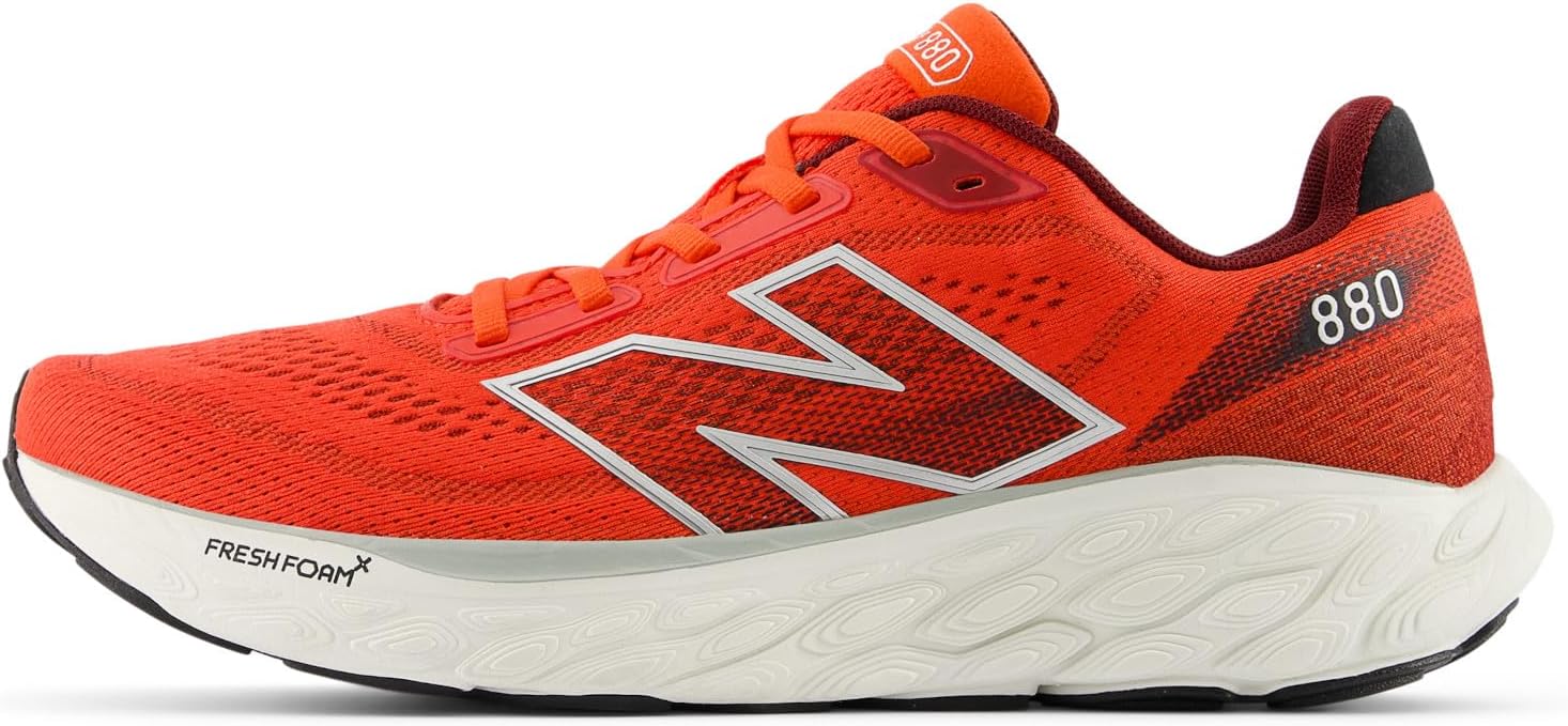 Мужские кроссовки для бега New Balance Fresh Foam X 880 V14, Neo Flame/Mercury Red/Sea Salt — фото 3