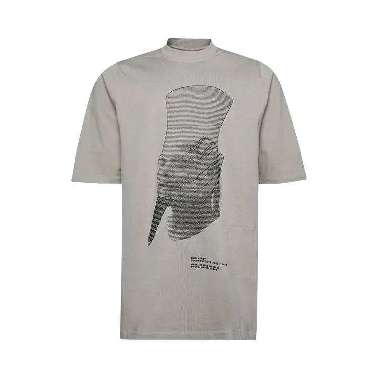 

Футболка Rick Owens Ron Jumbo 'Pearl/Black', белый