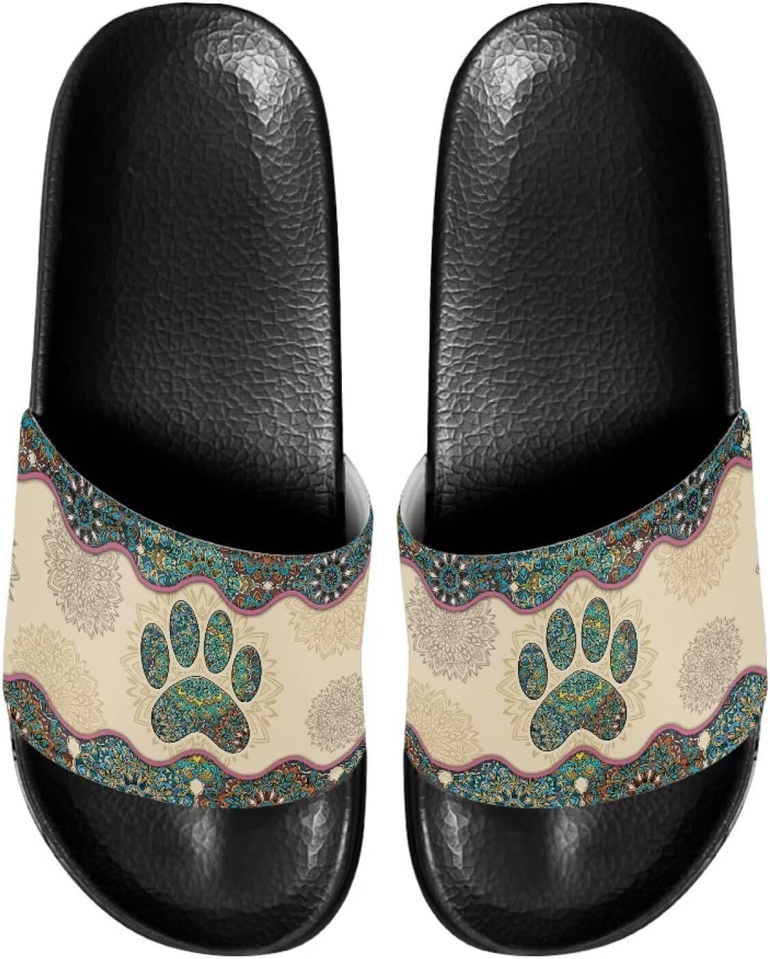

Шлепанцы для женщин и мужчин с мягкой подошвой, комфортные, нескользящие, летние сандалии Judentidos, Mandala Paw