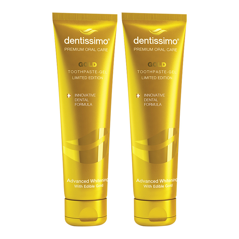 Зубная паста-гель Dentissimo Advanced Whitening Gold, 75 мл — фото 2