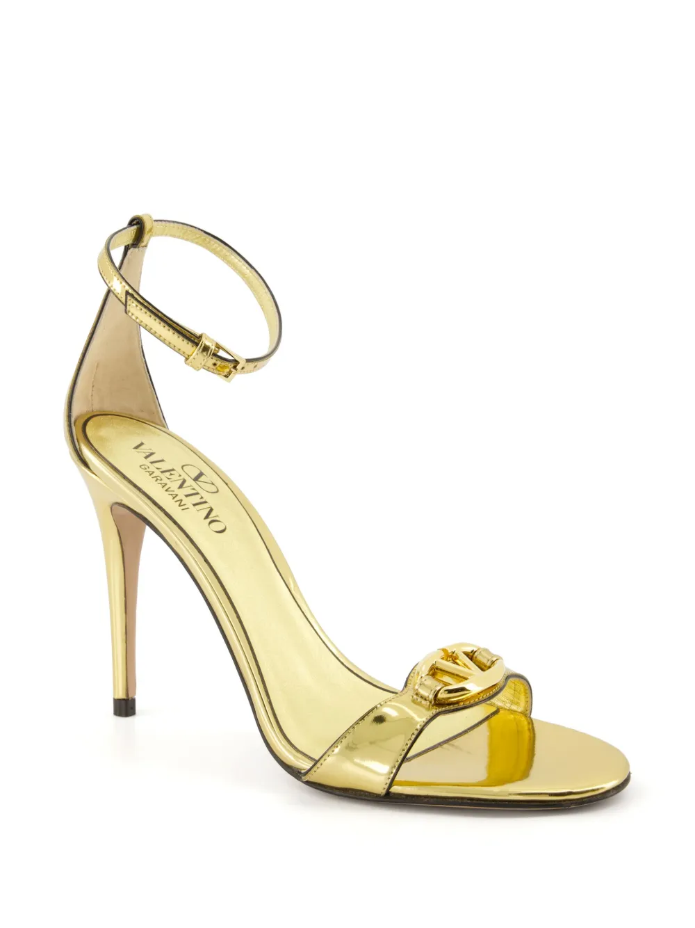 Босоножки с логотипом VLogo Signature VALENTINO GARAVANI, золотой — фото 2