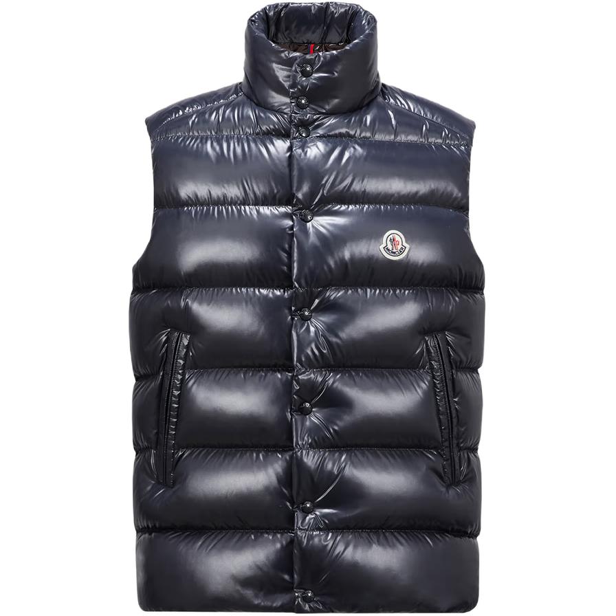 

Жилет с высоким воротником и пуговицами Moncler, marine синий