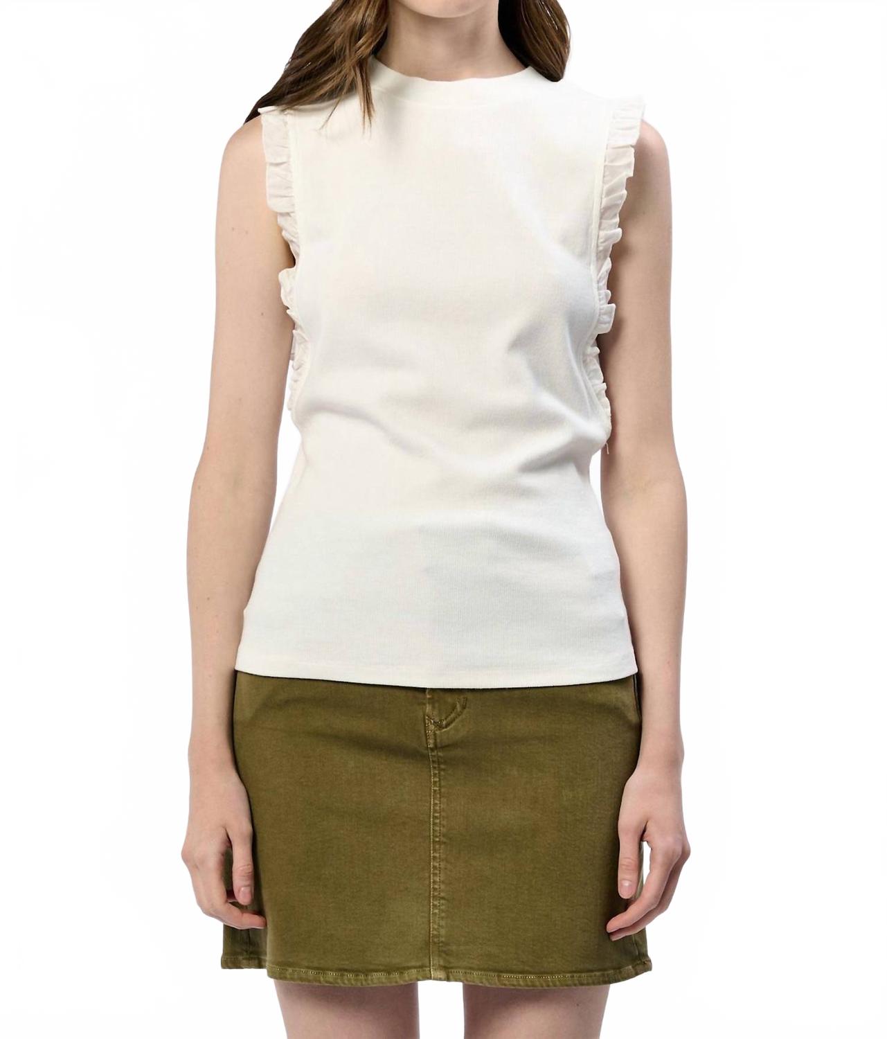 

DEAR JOHN DENIM Блузка без рукавов с круглым вырезом, белая