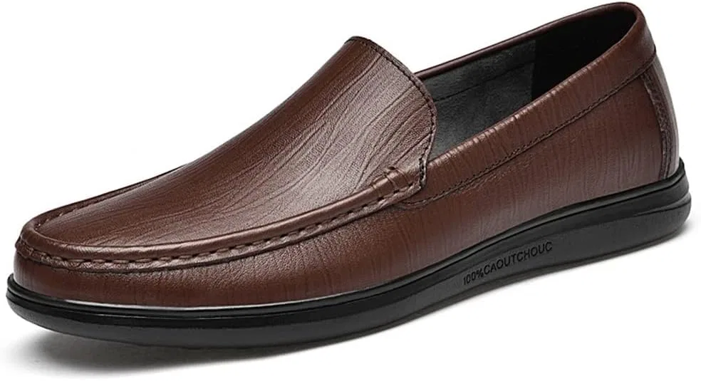 Лоферы из кожи темно-коричневые, Mens Loafers SayfuR — фото 3
