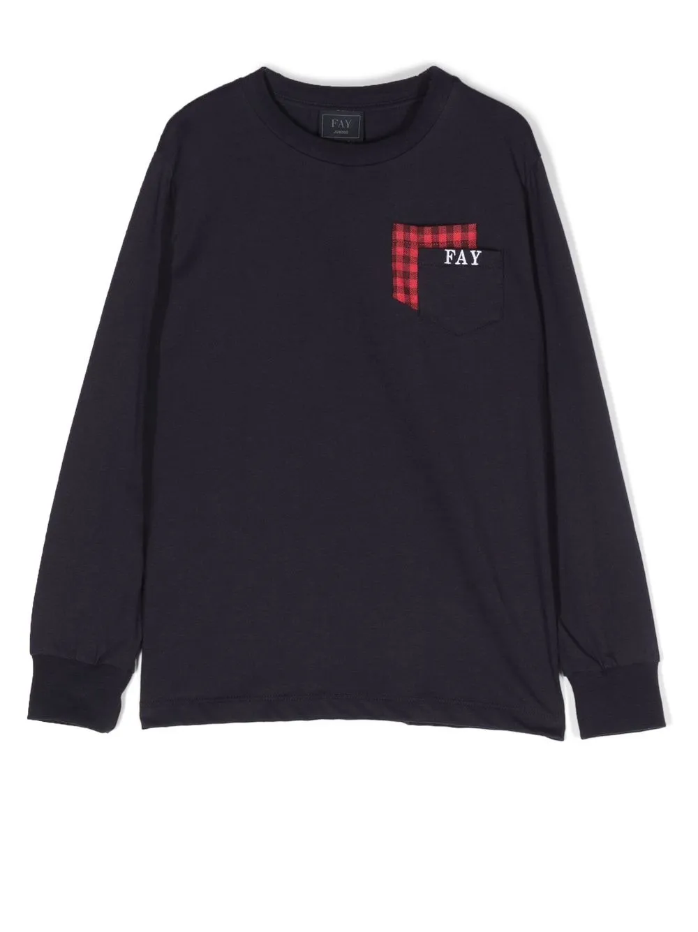 

Футболка с длинными рукавами и логотипом Fay Kids, синий