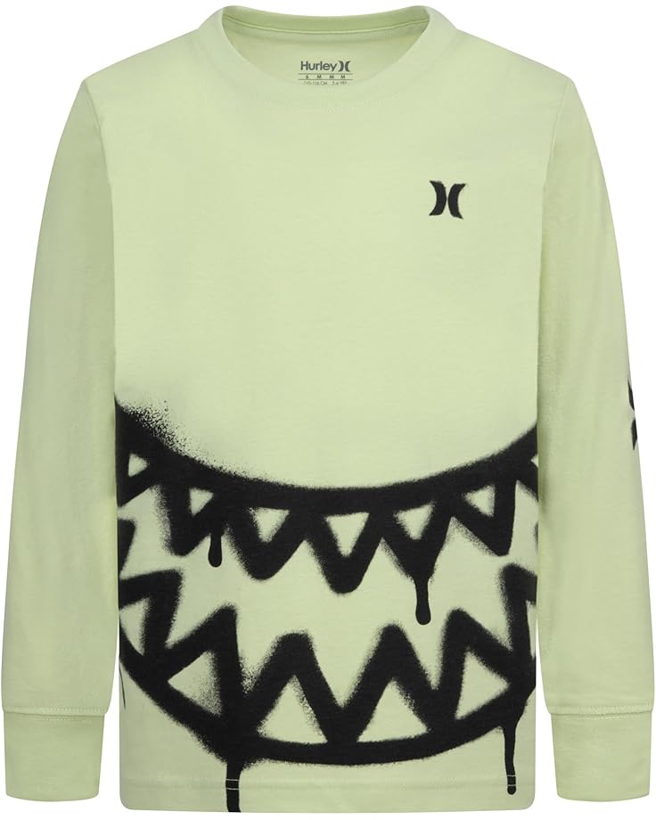 

Лонгслив Hurley Kids Sharkbait Long Sleeve Tee, цвет Cool Matcha