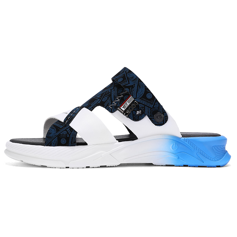 

Shiozawa Пляжные сандалии мужские, черные, сине-серые