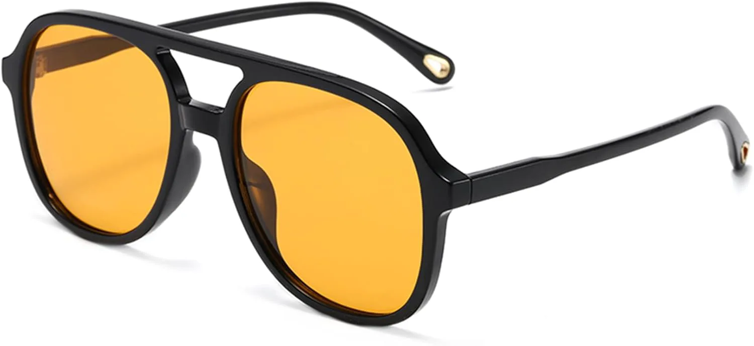 

Солнцезащитные очки-авиаторы JIMMY SUNSHINE для женщин и мужчин в стиле ретро, ​​воплощающие классический винтажный тренд благодаря круглой форме, Yellow