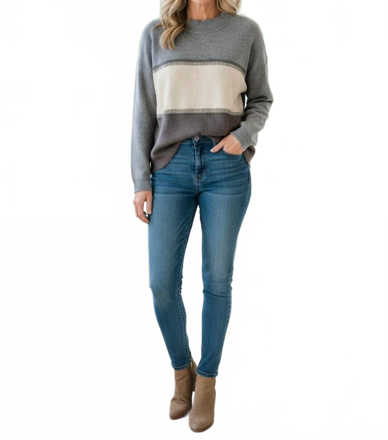 

Keren Hart Вязаный топ Sedona серого цвета