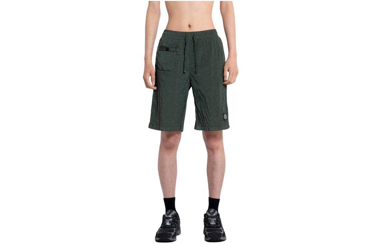 

Повседневные шорты мужские зеленые Stone Island, зеленый