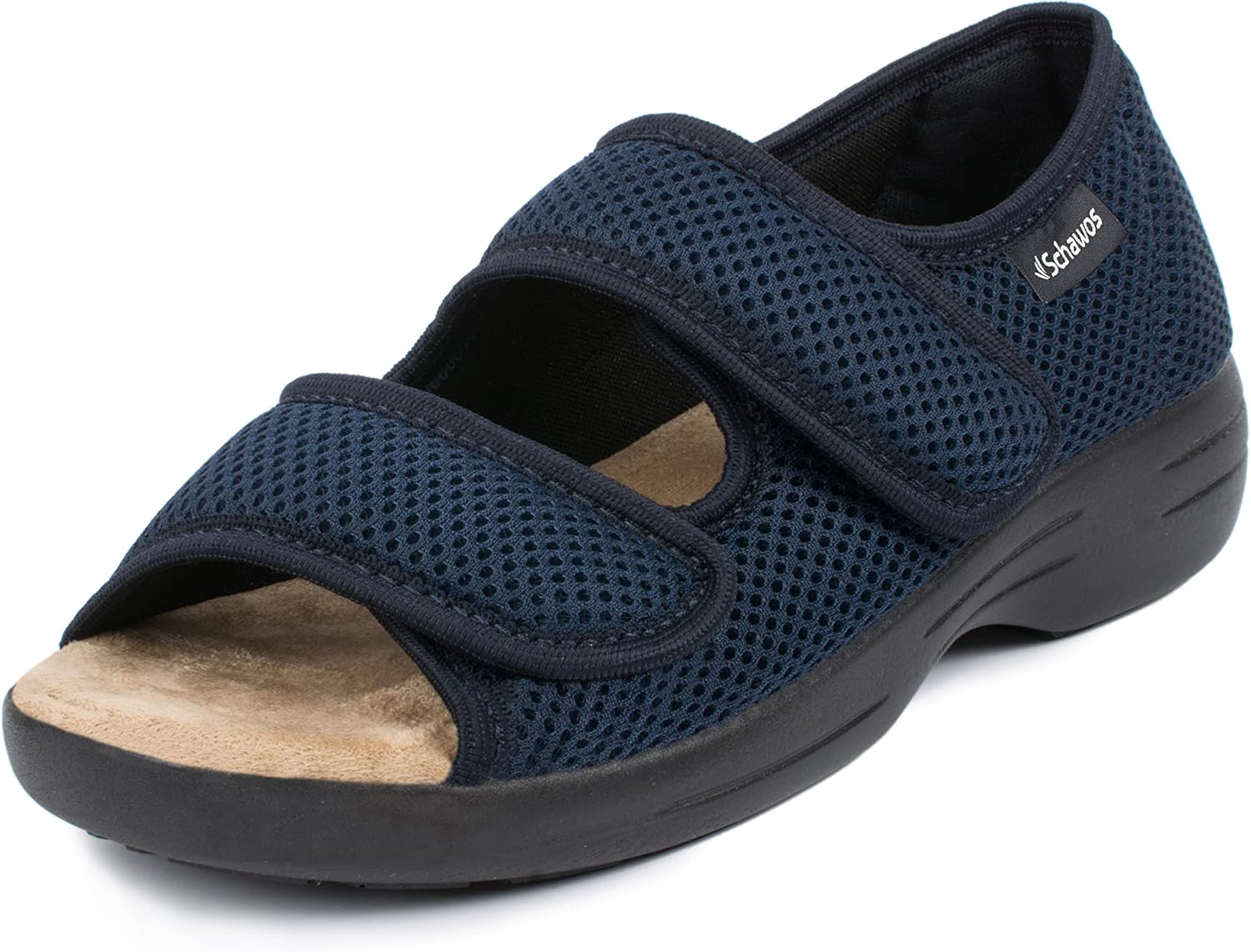 

Сандалии SCHAWOS Stretch 06, для мужчин и женщин, ортопедические, для отекших ног, для пожилых, синий