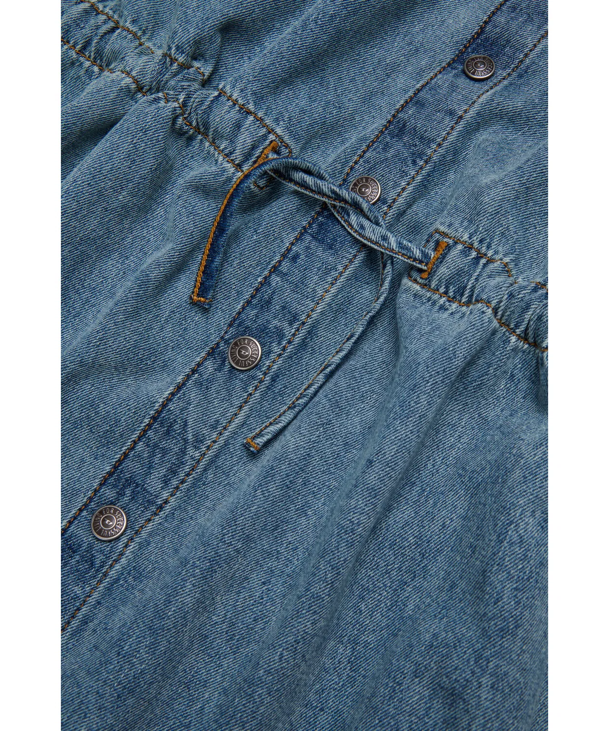 Детское джинсовое платье-рубашка Diesel DREAMY, индиго — фото 4