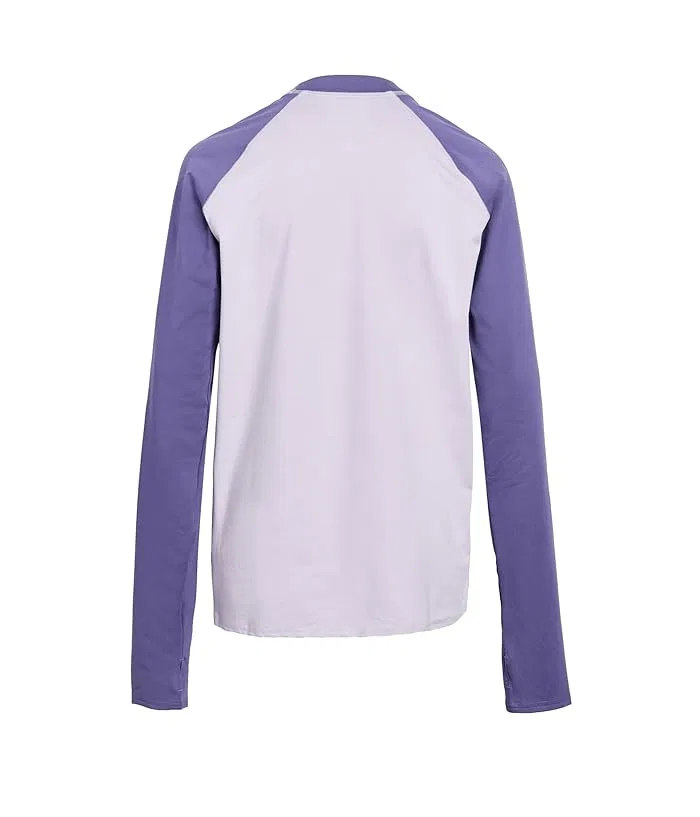 Футболка с длинным рукавом UV-защита Sandy Shores Columbia Kids, Lavender Pearl/Stormwatch — фото 2