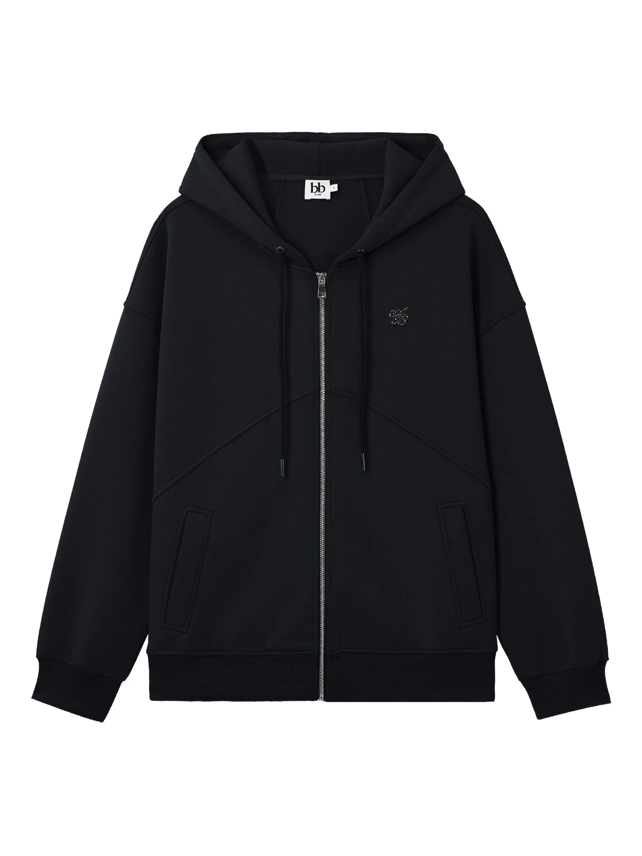 

Худи на молнии с логотипом B+Ab, черный