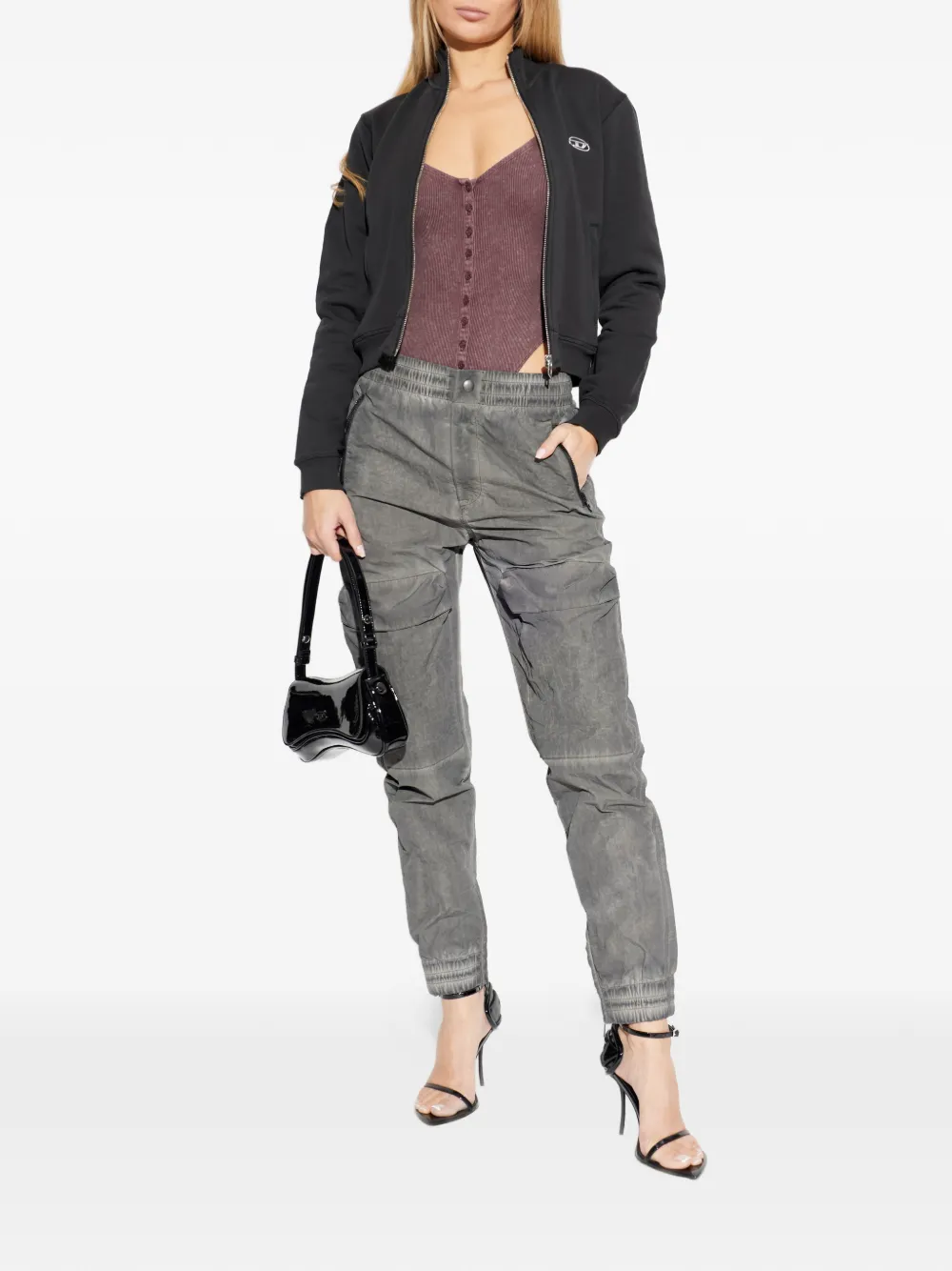 Карго-брюки P-Ride с карманом на молнии Diesel, серый — фото 2