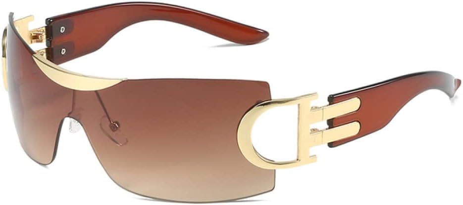 

Роскошные спортивные солнцезащитные очки в стиле панк для женщин, цельные солнцезащитные очки для мужчин, защитные очки от УФ-излучения UV400, модные очки generic, C12