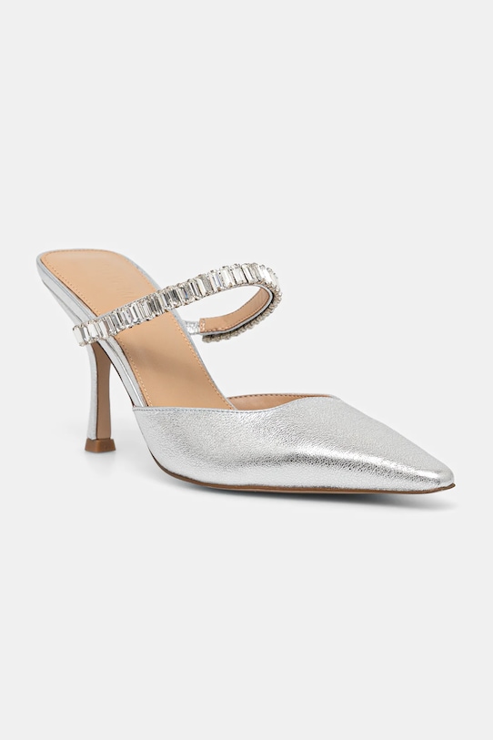 Кожаные шлепанцы Brecki-R Steve Madden, серебряный