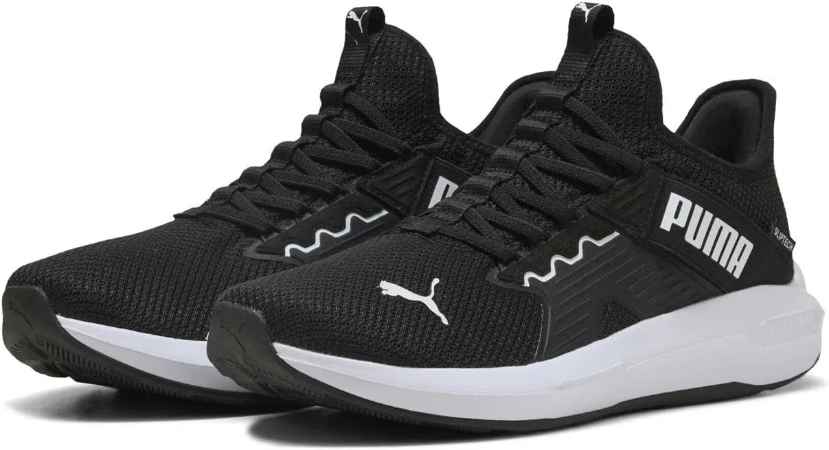 Кроссовки для бега по улицам PUMA Softride Enzo 5 Slip Tech Unisex, Puma Schwarz Puma Weiß Puma Schwarz