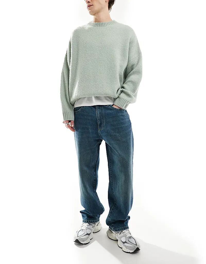 

Свободные джинсы цвета деним Pull&Bear