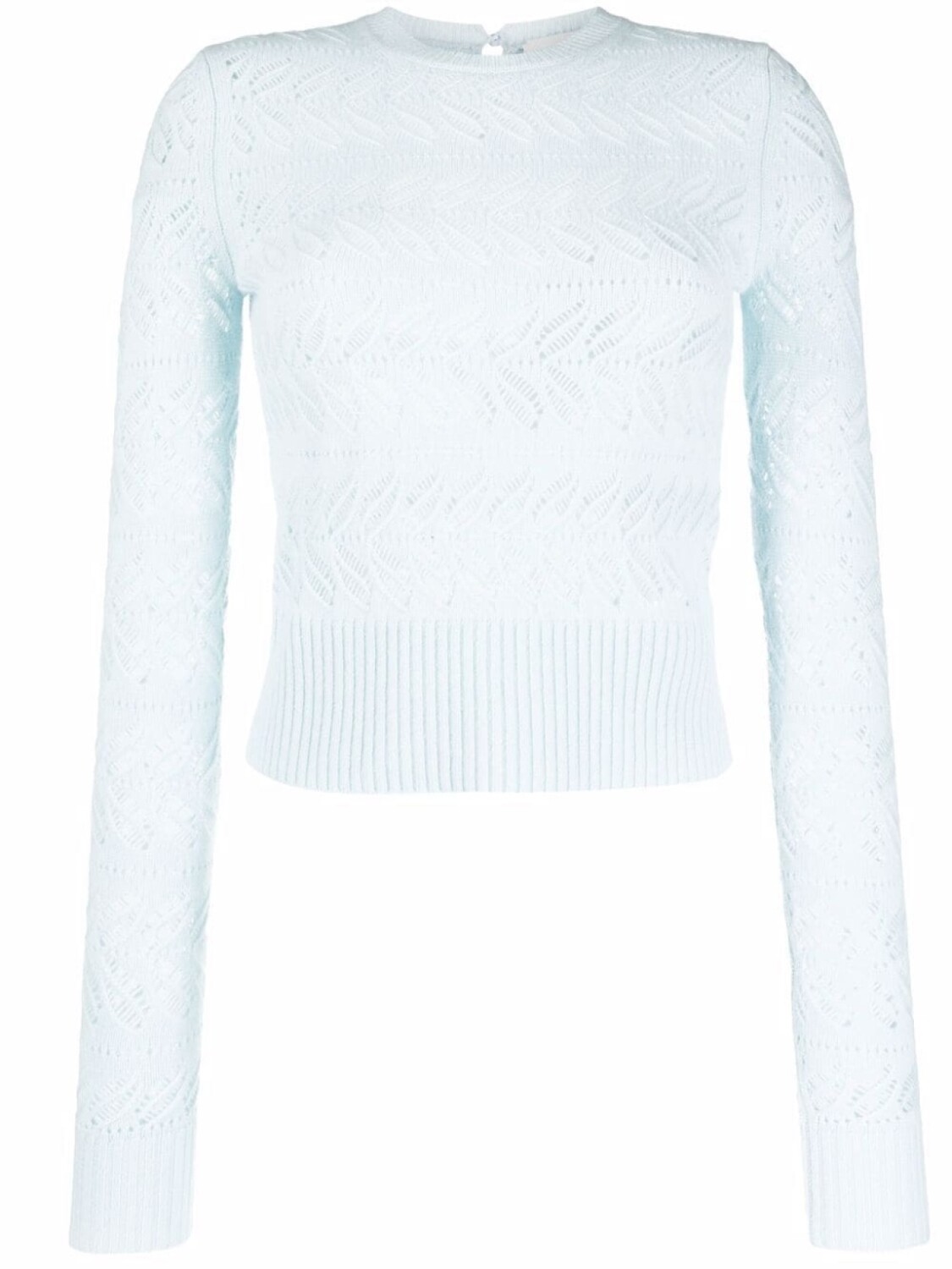 

Sportmax джемпер с отделкой в рубчик, синий