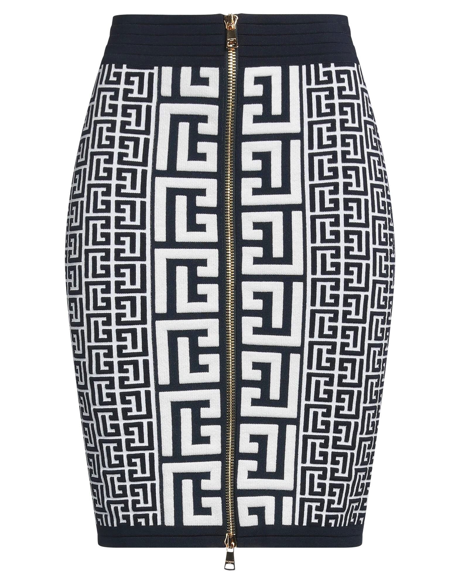 

Юбка миди Balmain, полуночно-синий