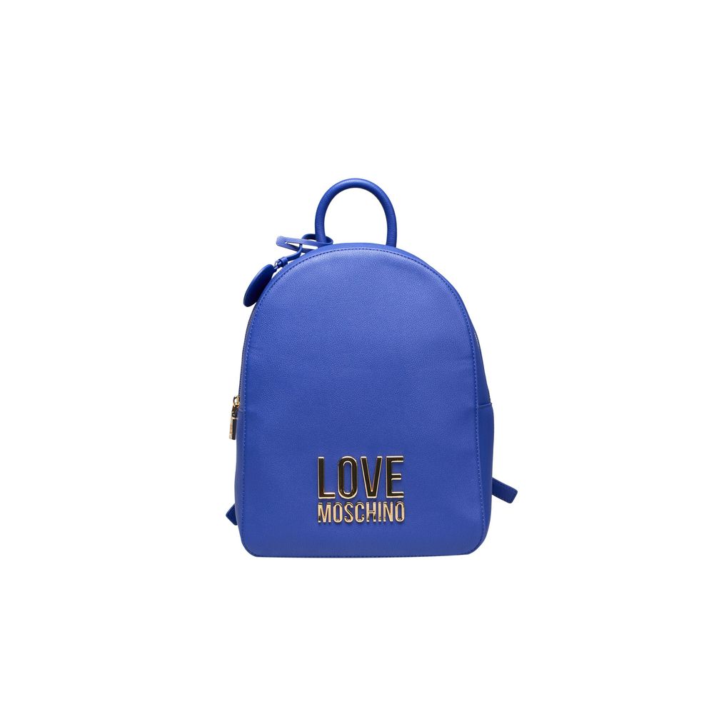 

Синий полиэтиленовый женский рюкзак LOVE MOSCHINO