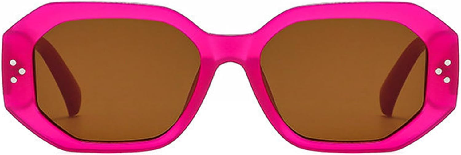 

Солнцезащитные очки Helena Retro Oval UV400 для мужчин, черные с коричневыми вставками, многоугольные, женские солнцезащитные очки для мужчин, шестиугольные, летние очки 90-х UV400, C3