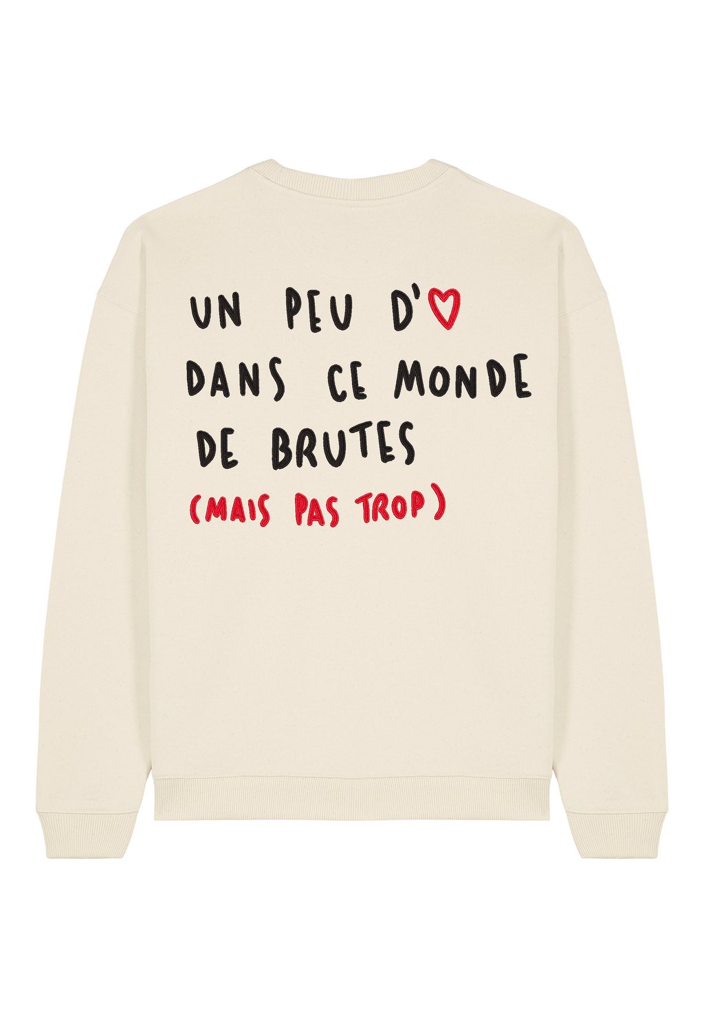 

Толстовка BRUTE BACK EMBROIDERY UNISEX OVERSIZE Mira Paris, кремовый