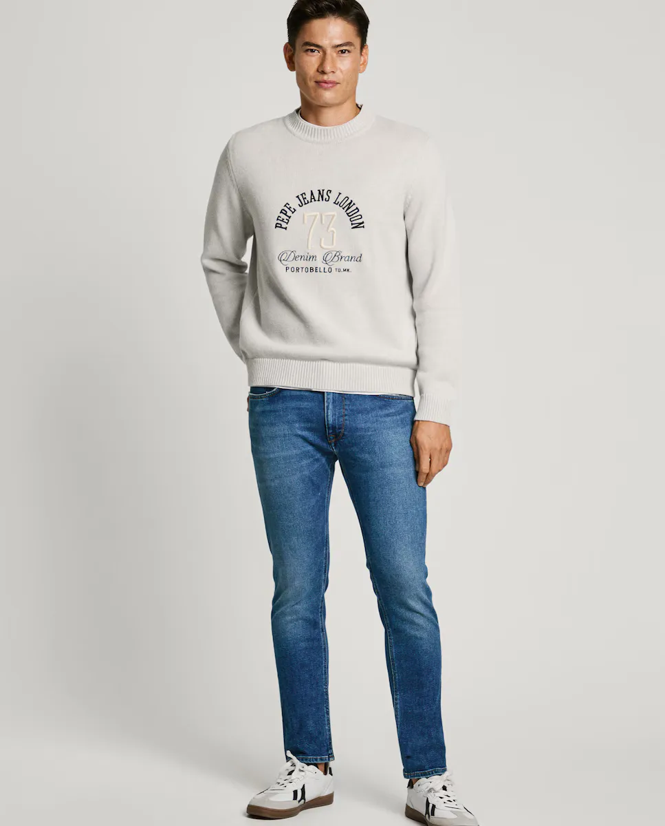 

Мужские конические джинсы Stanley с эффектом потертости Pepe Jeans, синий