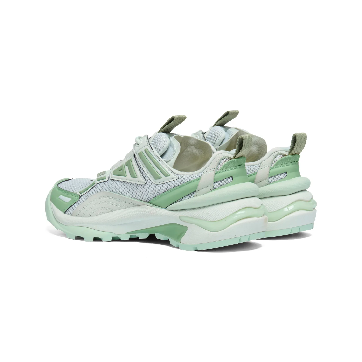 Onitsuka Tiger LAPLUNG Textile, Synthetic Leather Chunky Sneakers Unisex Light Verdant Green — фото 4