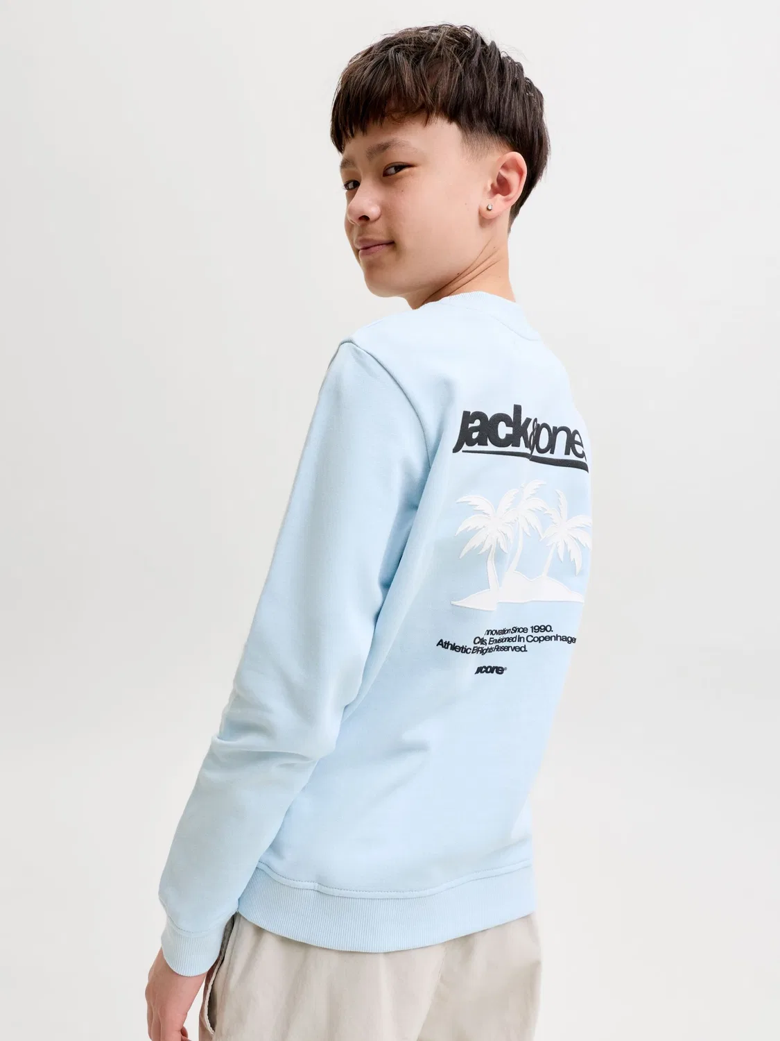 Толстовка 'JCOClub Summer' Jack & Jones Junior, Light Blue — фото 3