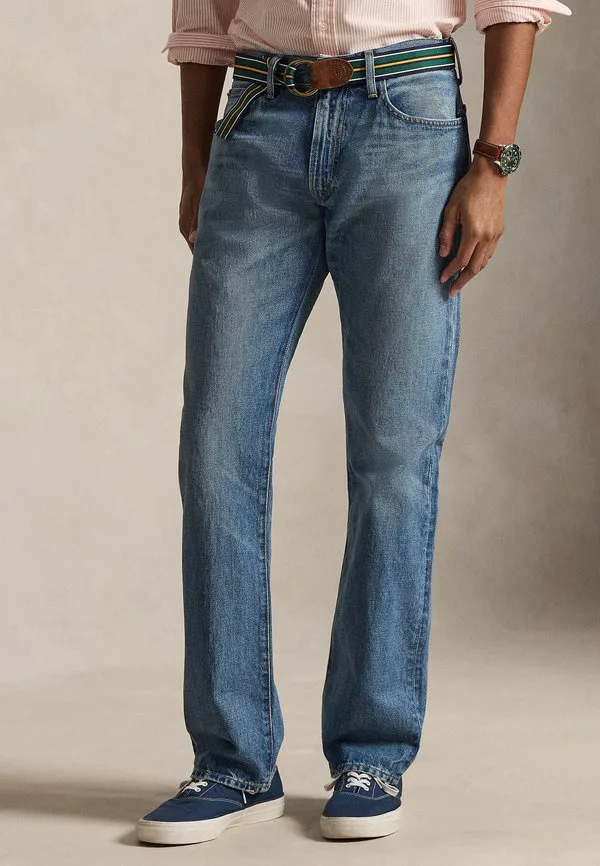 Прямые джинсы hampton с эффектом потертости, прямые джинсы Polo Ralph Lauren, Clovewood